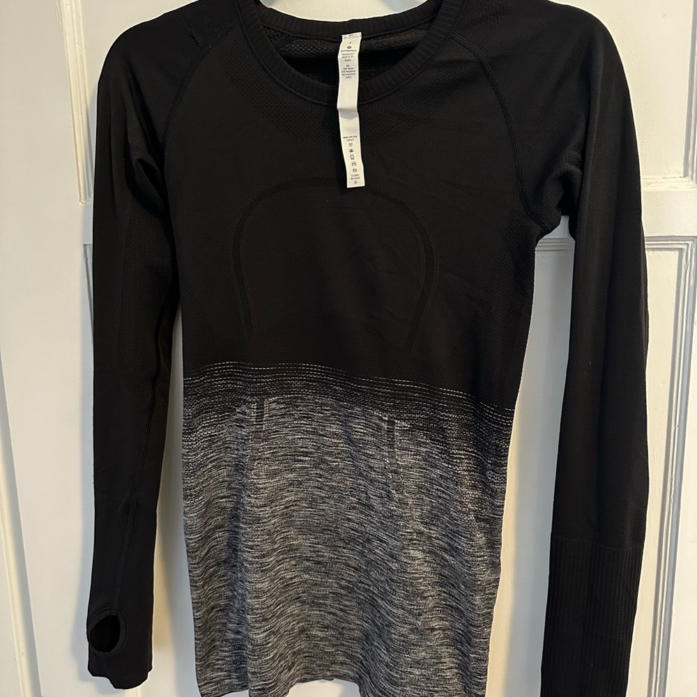 Lululemon Swiftly Long Sleeve Ombré size 4